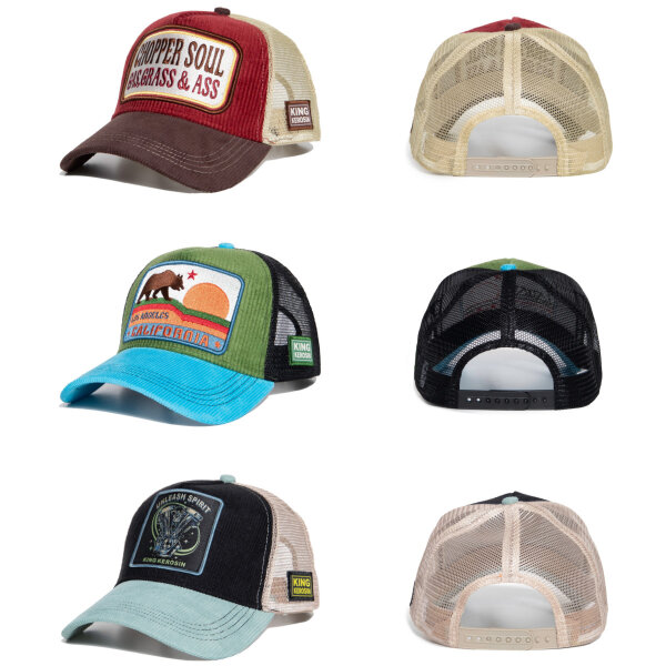 King Kerosin - Cord Trucker Mesh Cap 2024 Herren HFT Kappe