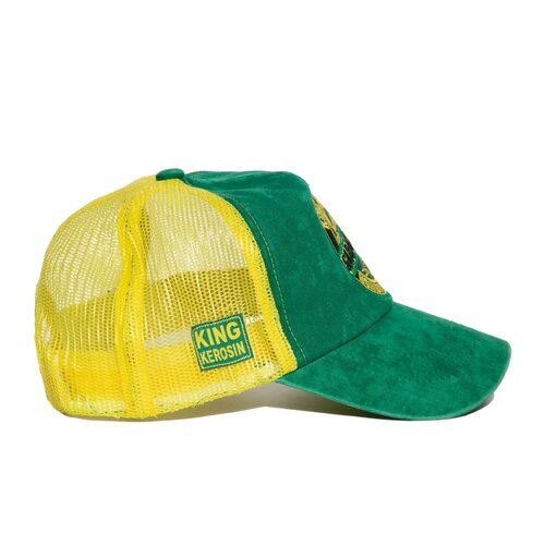 King Kersoin - HFT Trucker Mesh Cap Herren Vintage 2024 Vintage Garage Built Green & Yellow