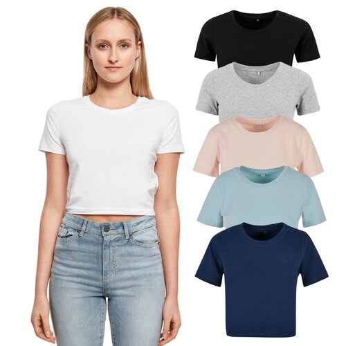 Build your Brand Ladies Cropped Tee