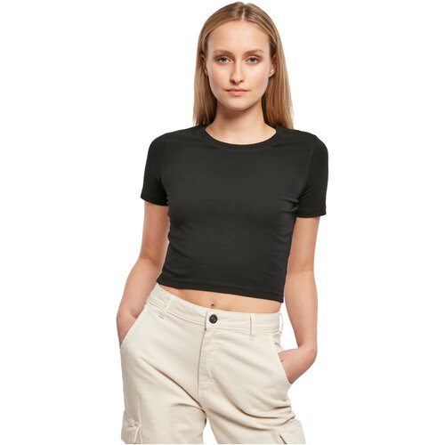 Build your Brand Ladies Cropped Tee black L