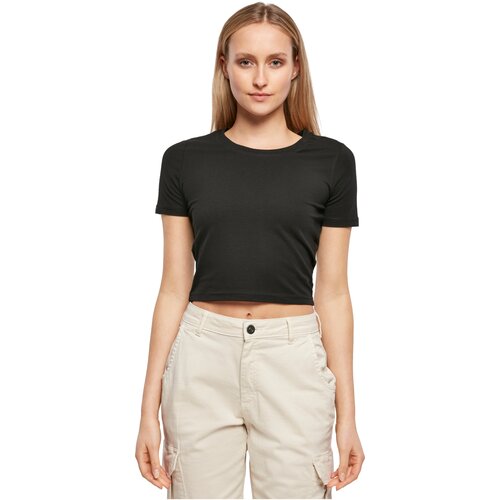 Build your Brand Ladies Cropped Tee black L