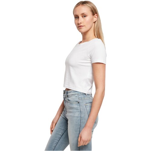 Build your Brand Ladies Cropped Tee white XS