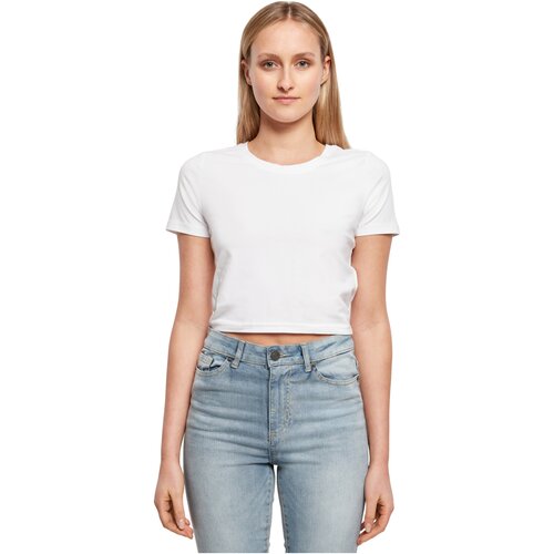 Build your Brand Ladies Cropped Tee white XS