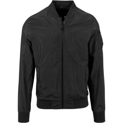 Build your Brand Nylon Bomber Jacket black S