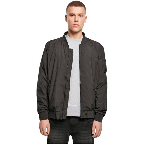 Build your Brand Nylon Bomber Jacket black S