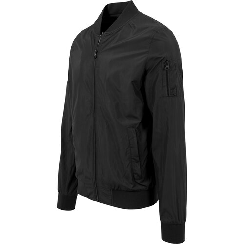 Build your Brand Nylon Bomber Jacket black S