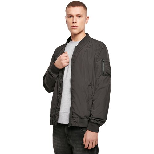 Build your Brand Nylon Bomber Jacket black S