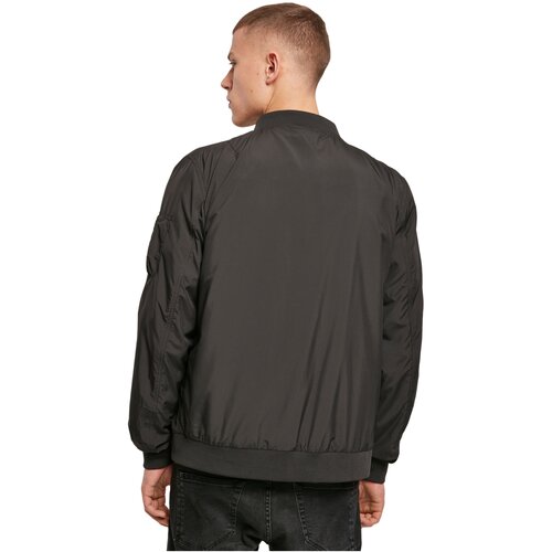 Build your Brand Nylon Bomber Jacket black S