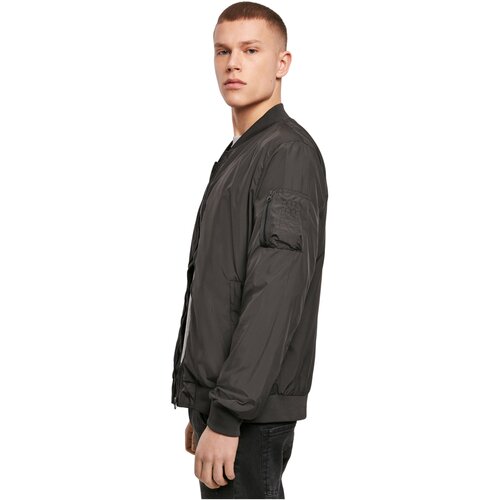 Build your Brand Nylon Bomber Jacket black S