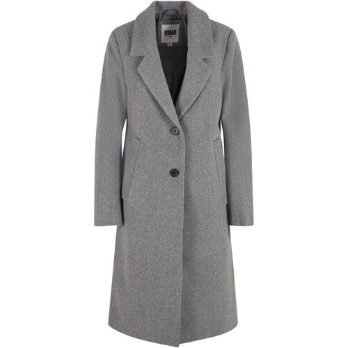 Urban Classics Ladies Basic Coat darkgreymelange XXL