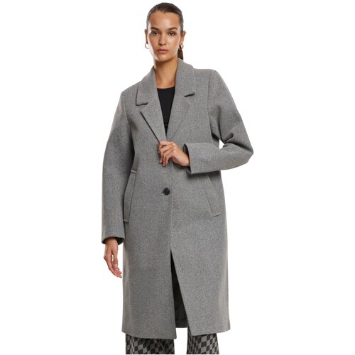 Urban Classics Ladies Basic Coat darkgreymelange XXL