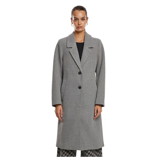 Urban Classics Ladies Basic Coat darkgreymelange XXL