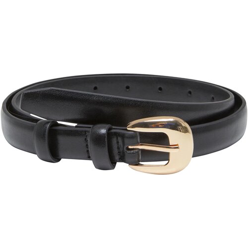 Urban Classics Chunky Buckle Slim Belt black/gold L/XL