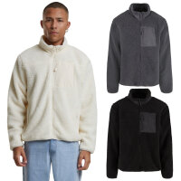 Urban Classics Teddy Jacket With Stand Up Collar