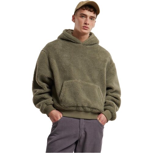 Urban Classics Oversized Teddy Hoody palegreen XXL