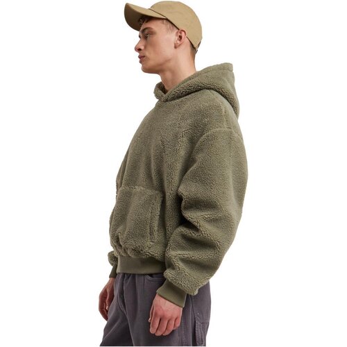 Urban Classics Oversized Teddy Hoody palegreen XXL