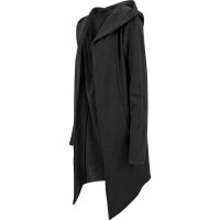 Urban Classics Long Hooded Open Edge Cardigan charcoal L