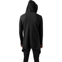 Urban Classics Long Hooded Open Edge Cardigan charcoal L