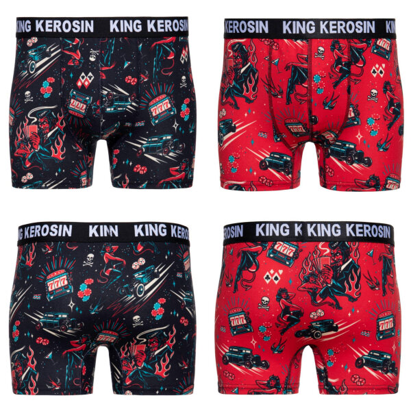 King Kerosin Herren Boxershorts "Rockabilly Devil "
