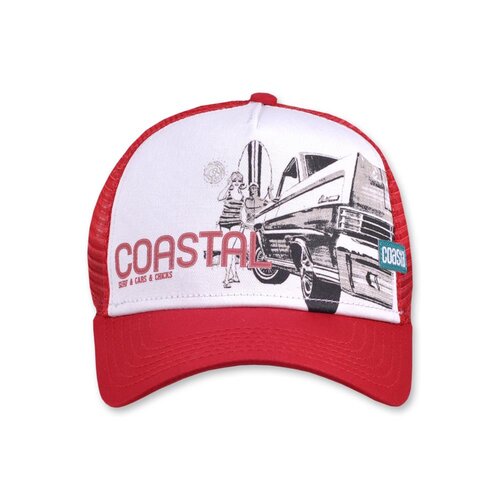 COASTAL HFT Cap Surf & Cars & Chicks Deep red