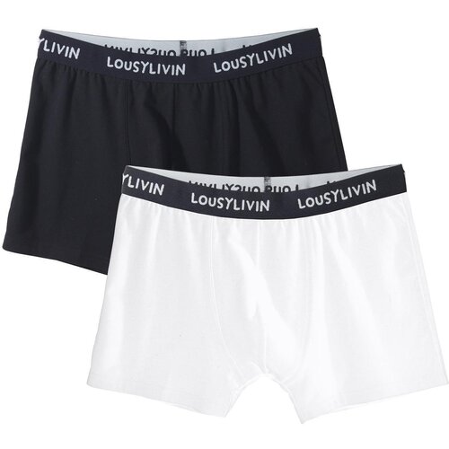 Lousy Livin Underwear Boxershorts Mens Cotton Trunks 2 PACK black/white XL