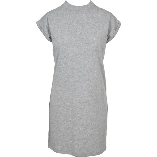 Urban Classics Ladies Turtle Extended Shoulder Dress grey XS