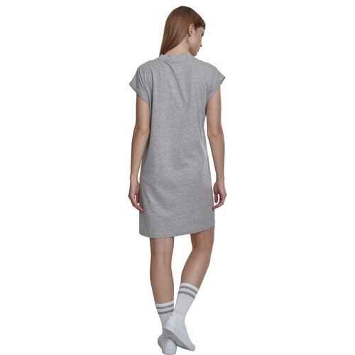 Urban Classics Ladies Turtle Extended Shoulder Dress grey XS