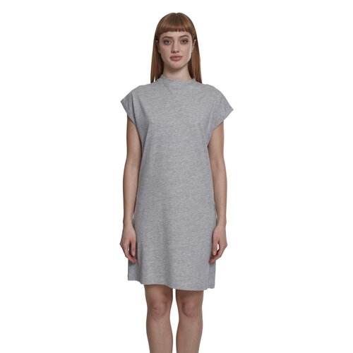 Urban Classics Ladies Turtle Extended Shoulder Dress grey XS