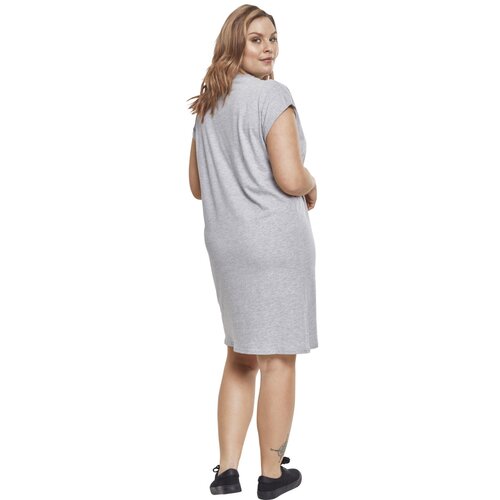 Urban Classics Ladies Turtle Extended Shoulder Dress grey XXL