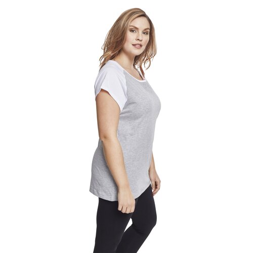 Urban Classics Ladies Contrast Raglan Tee grey/white L