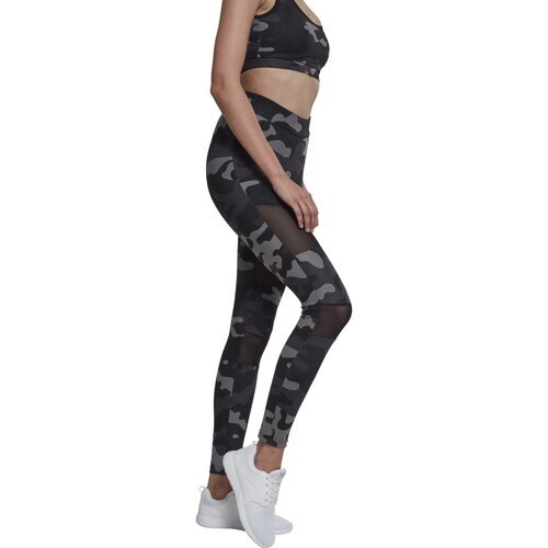 Urban Classics Ladies Camo Tech Mesh Leggings darkcamo/blk M