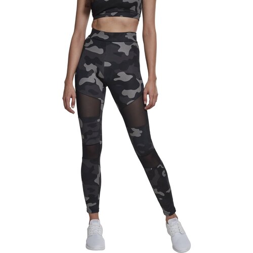 Urban Classics Ladies Camo Tech Mesh Leggings darkcamo/blk M