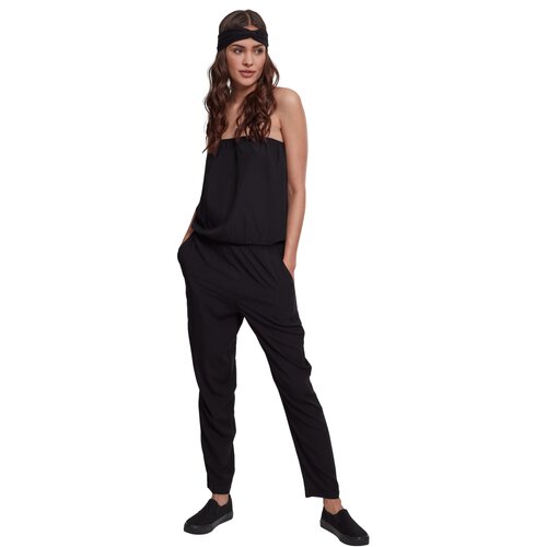 Urban Classics Ladies Viscose Bandeau Jumpsuit black XS