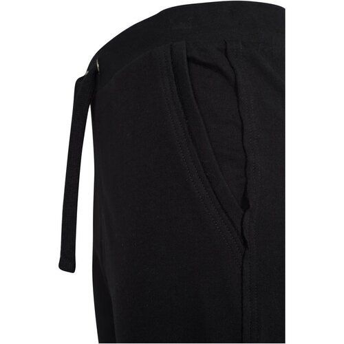 Urban Classics Ladies Open Edge Terry Turn Up Pants black 3XL