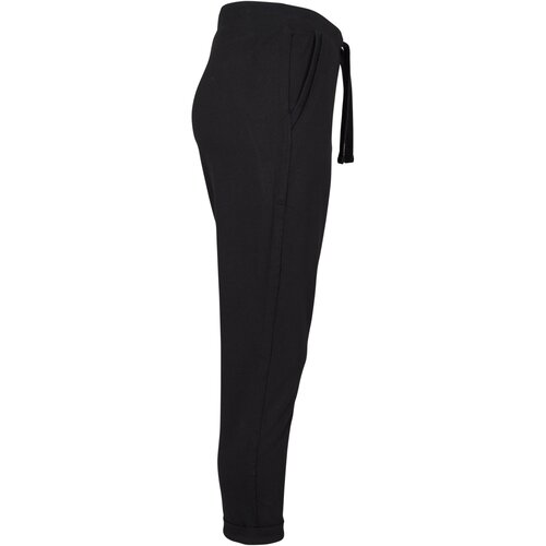 Urban Classics Ladies Open Edge Terry Turn Up Pants black XS