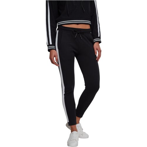 Urban Classics Ladies Interlock Jogpants black/white L