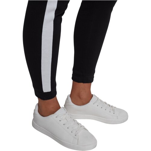 Urban Classics Ladies Interlock Jogpants black/white L