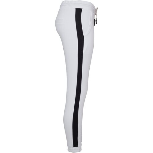 Urban Classics Ladies Interlock Jogpants white/black XL