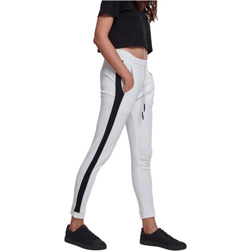 Urban Classics Ladies Interlock Jogpants white/black XL