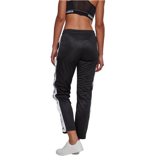 Urban Classics Ladies Button Up Track Pants blk/wht/blk L