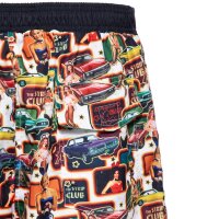 King Kerosin Herren Badeshort Lang "Seventies" Black