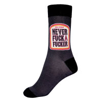 King Kerosin Herren Socken "Never Fuck a Fucker"