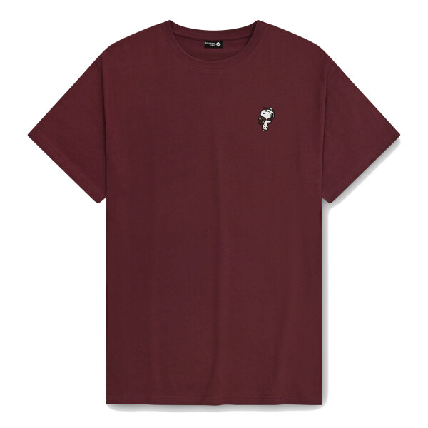 Bavarian Caps T-Shirt "Peanuts: Prost, Snoopy" - dunkelrot
