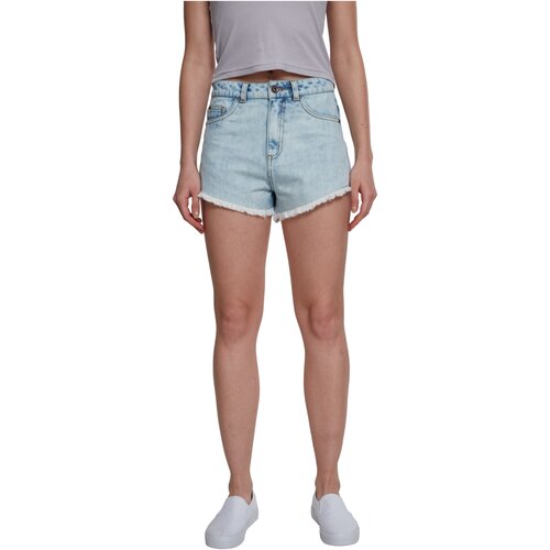 Urban Classics Ladies Denim Hotpants blue bleached 27