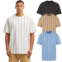 Urban Classics Printed Pinstripe Tee