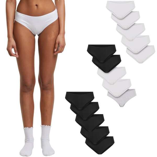 Urban Classics Ladies Basic Cotton Brazilian 5-Pack