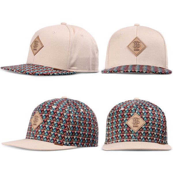 Djinns 6 Panel Snapback Cap Colour Triangle Rev.