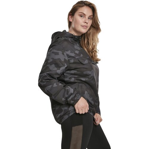 Urban Classics Ladies Camo Pull Over Jacket darkcamo 5XL