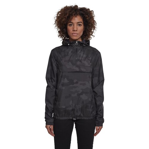 Urban Classics Ladies Camo Pull Over Jacket darkcamo M