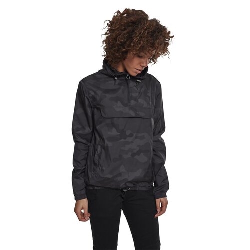 Urban Classics Ladies Camo Pull Over Jacket darkcamo M